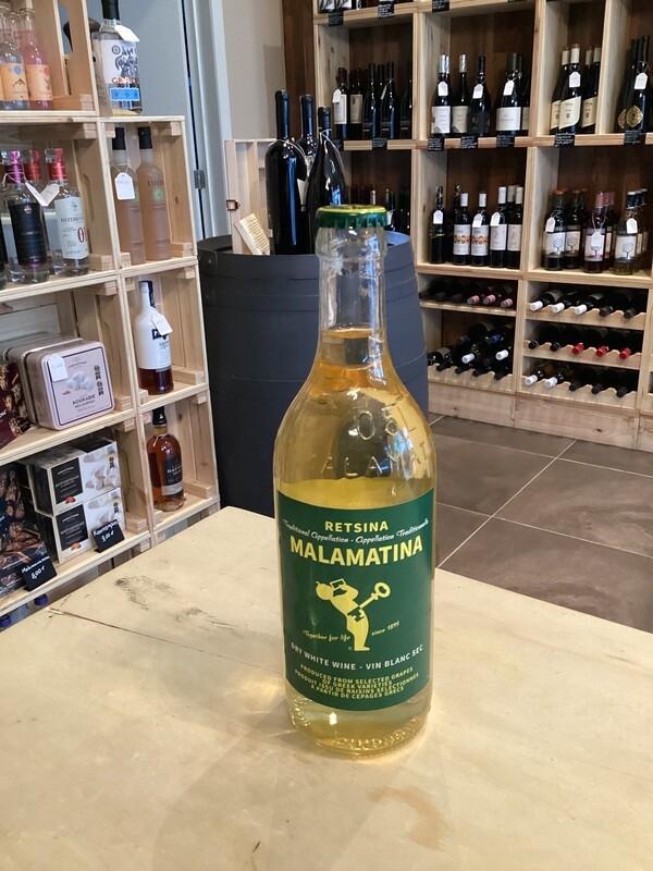 Malamatina, Retsina