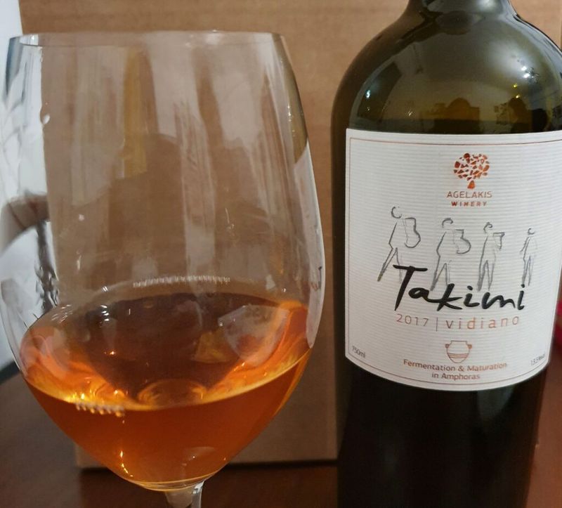 Takimi/Vidiano limited 12 months amphora 2017, Aggelakis Winery