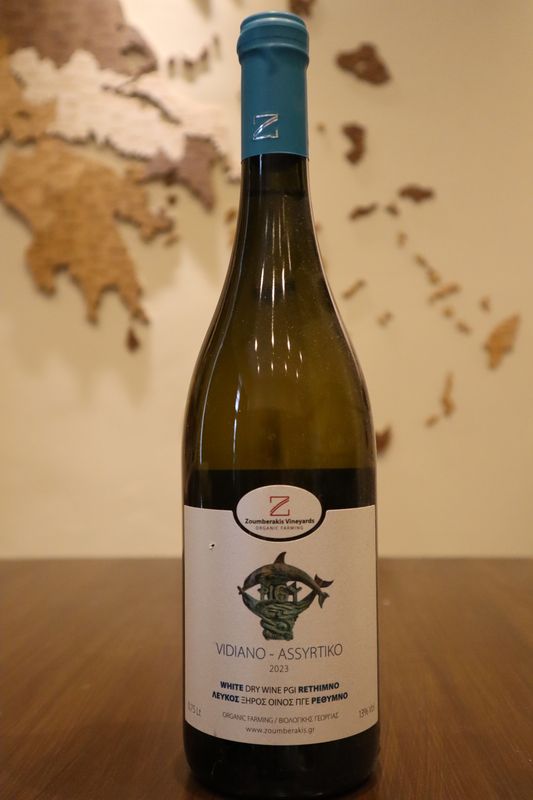 Rithymno Blanc, organic Assyrtico &amp; Vidiano