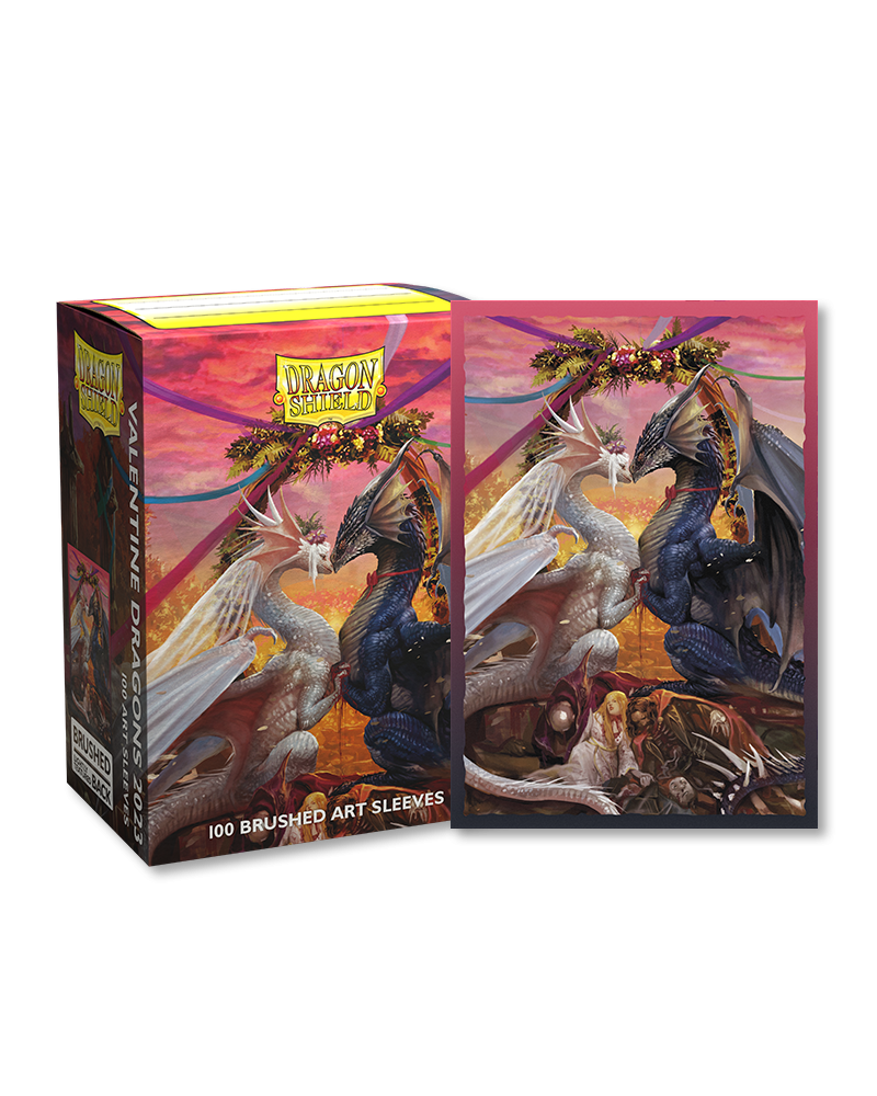 Dragon Shield - Brushed Art Sleeves - Valentine Dragon 2023 (100 stuks)
