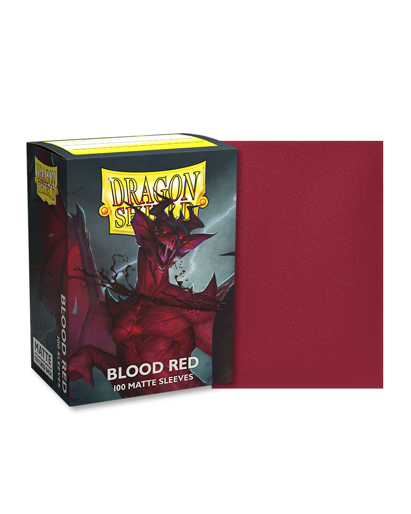 Dragon Shield - Matte Sleeves - Blood Red (100 stuks)