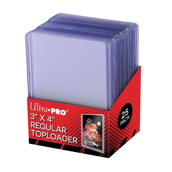 UP - 3&quot; x 4&quot; Clear Regular Toploaders 35PT (25pcs) for Standard Size Cards