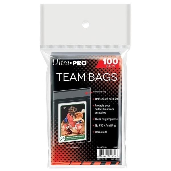 UP - Team Bags Resealable Sleeves (100ct)