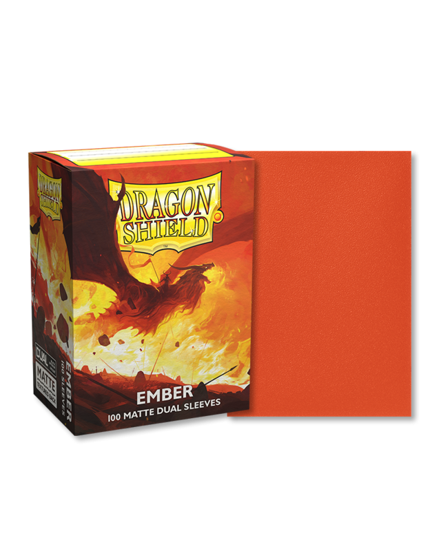 Dragon Shield - Dual Matte Sleeves - Ember (100 stuks)
