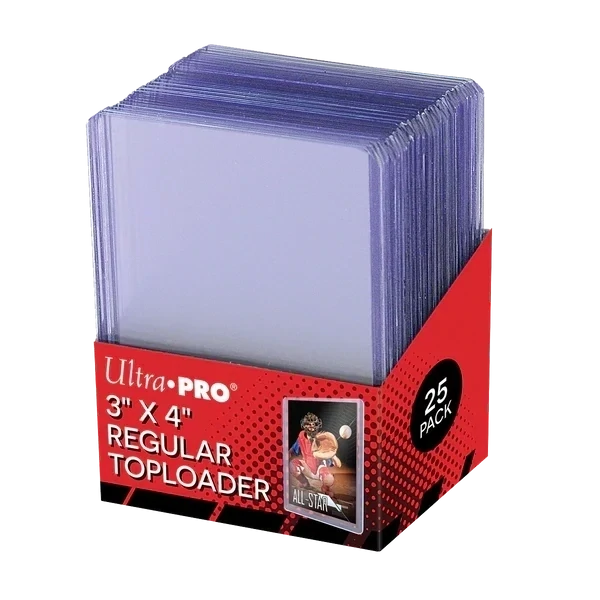 UP - 3" x 4" Clear Regular Toploaders 35PT (25pcs) for Standard Size Cards