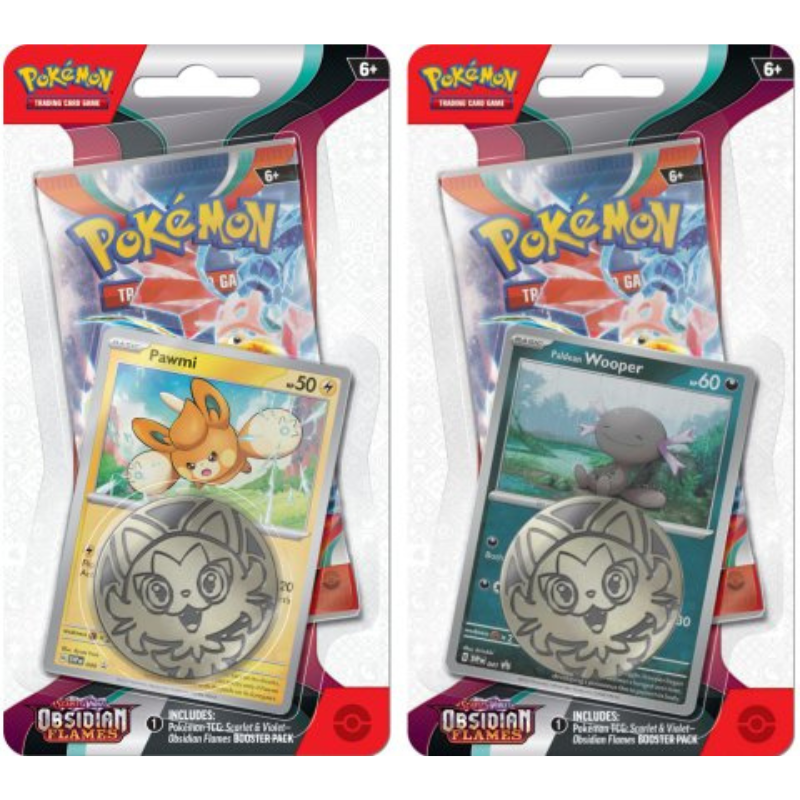 Pokémon TCG - Obsidian Flames - 1-Pack blister Pawmi of Wooper (Random Blister)