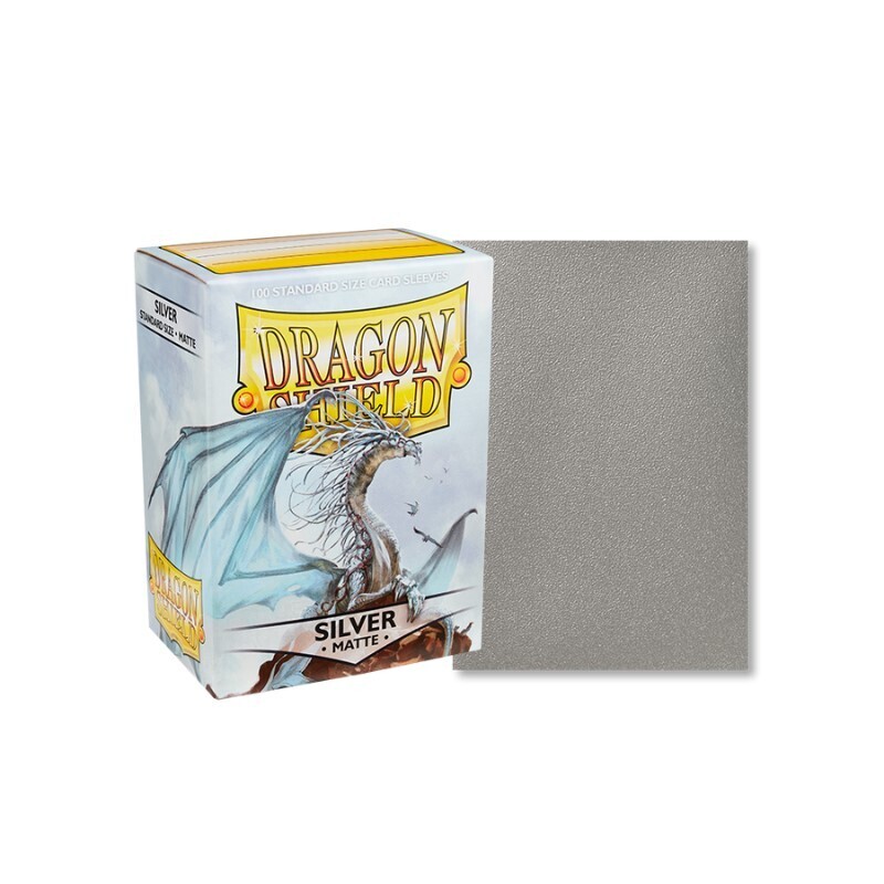 Dragon Shield - Matte Sleeves - Silver (100 stuks)