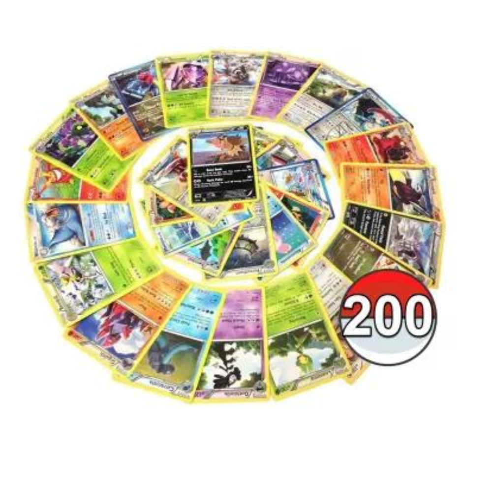 Pokémon TCG - Lot van 200 kaarten - Zilveren randkleur - Japans