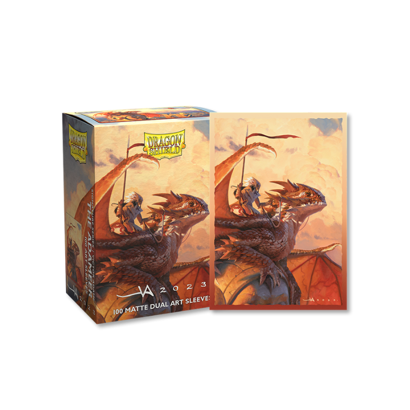 Dragon Shield - Brushed Art Sleeves -The adameer (100 SLEEVES)