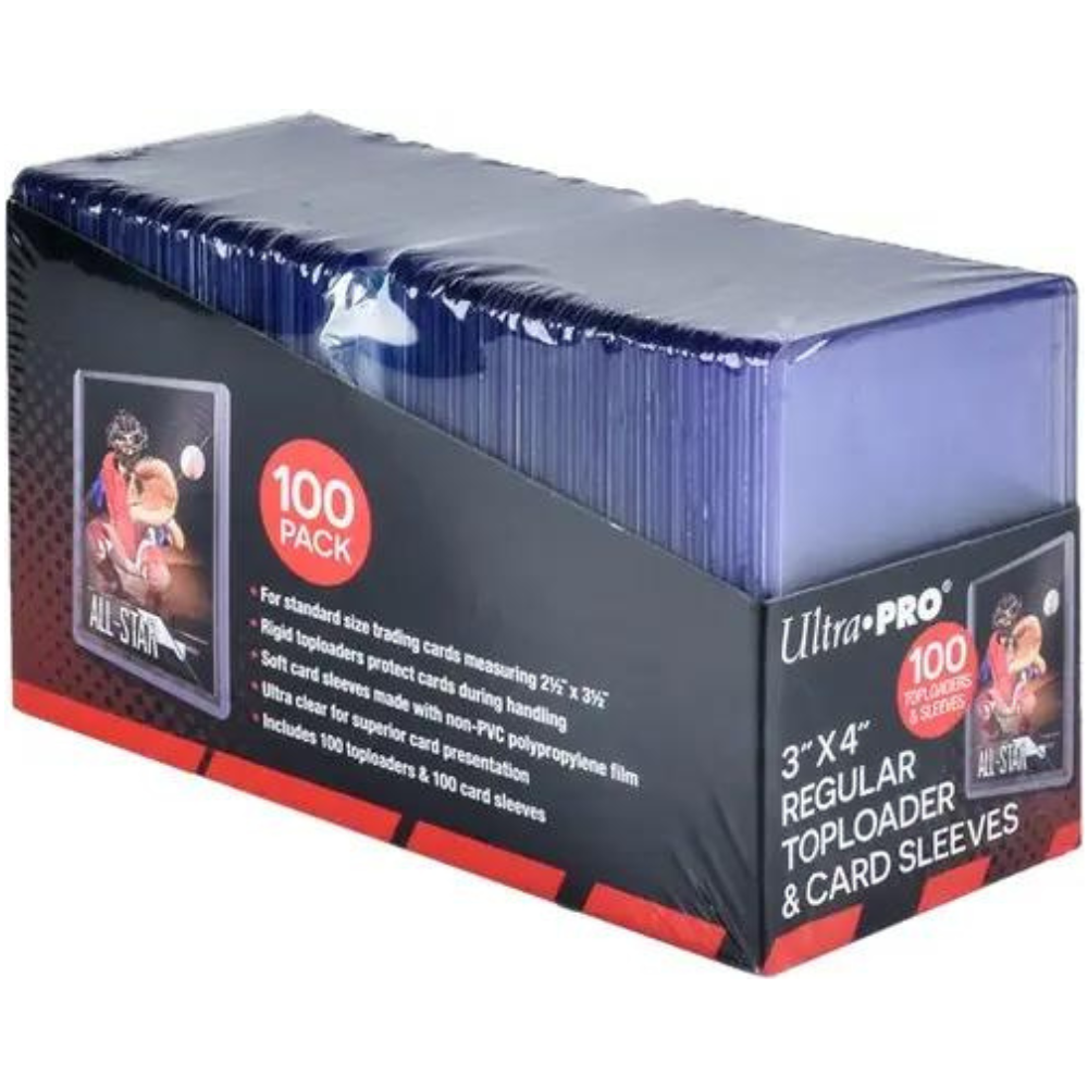 UP - 3&quot; x 4&quot; Clear Regular Toploaders 35PT (100pcs) for Standard Size Cards