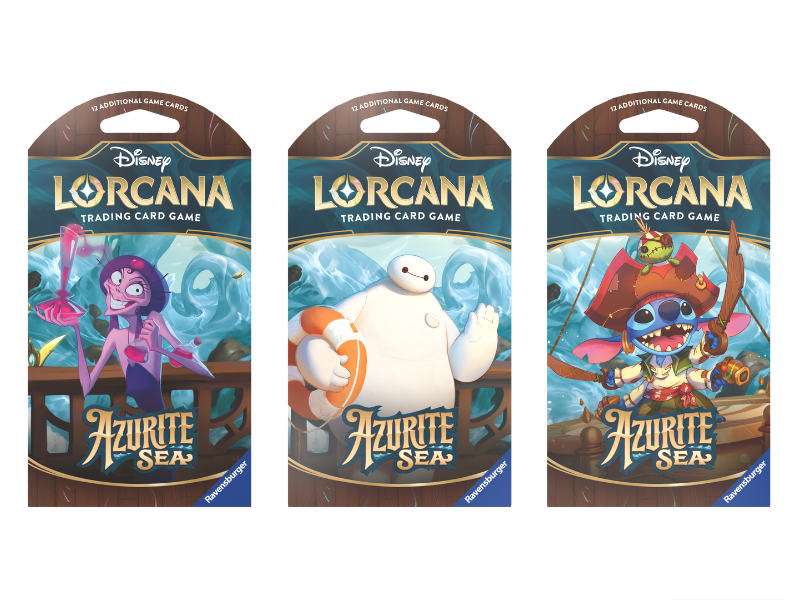 Disney Lorcana - Azurite Sea - 1x Booster Pack Sleeved (random art op de sleeve)