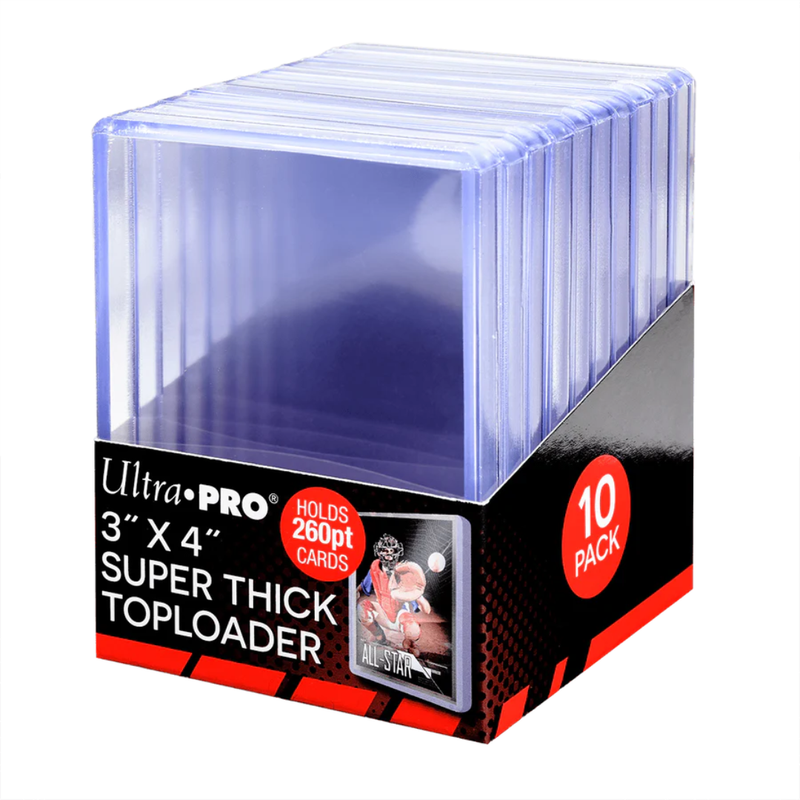 UP - 3" x 4" Clear Super Thick Toploaders 260PT (10pcs) for Standard Size Cards