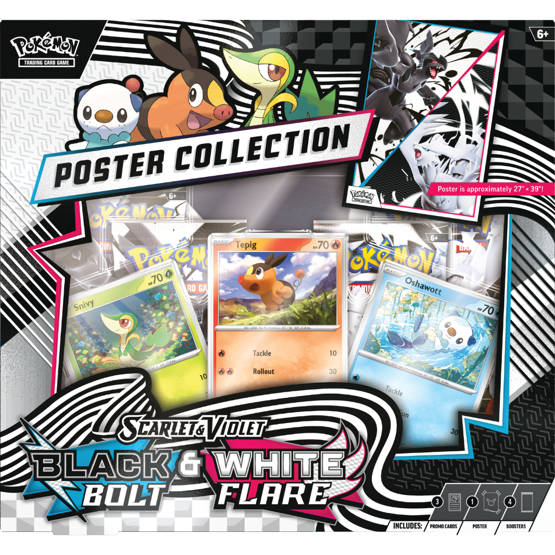 PRE ORDER - Pokémon TCG - SV10.5 - Black Bolt/White flare - Poster Collection
