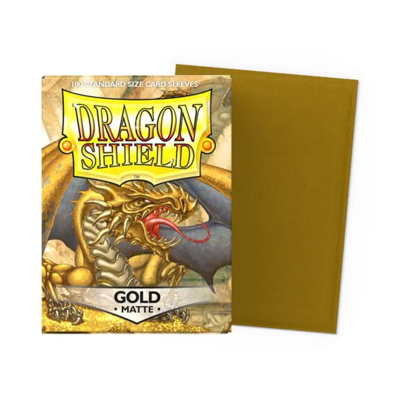 Dragon Shield - Matte Sleeves - Gold (100 stuks)