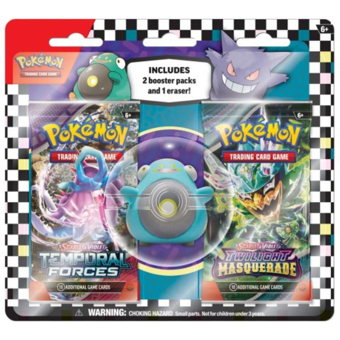 Pokémon TCG - Bellibolt eraser - 2 pack blister