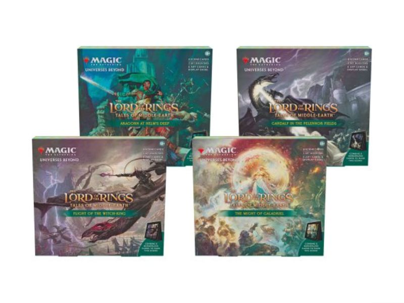 Magic: the Gathering - Lord of the Rings: Tales of Middle-earth Scene Box (set van 4 incl. 12 set boosters)