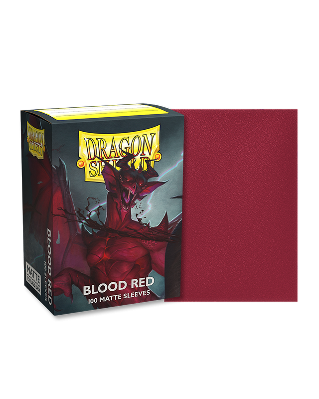Dragon Shield - Matte Sleeves - Blood Red (100 stuks)
