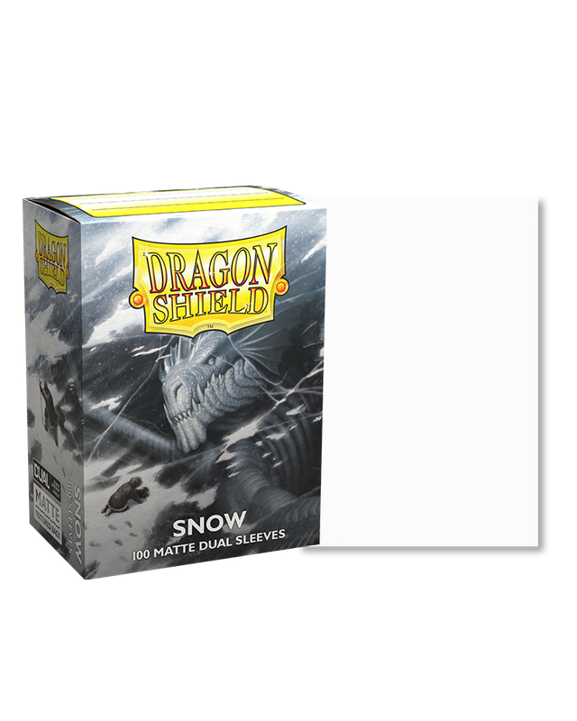 Dragon Shield - Dual Matte Sleeves - Snow (100 stuks)