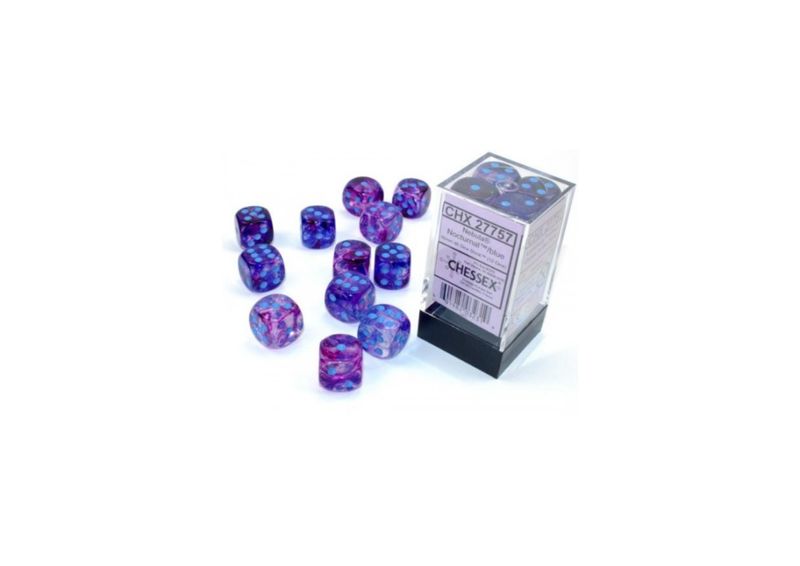 Chessex - 16mm D6 Dice Block – 12 Dobbelstenen