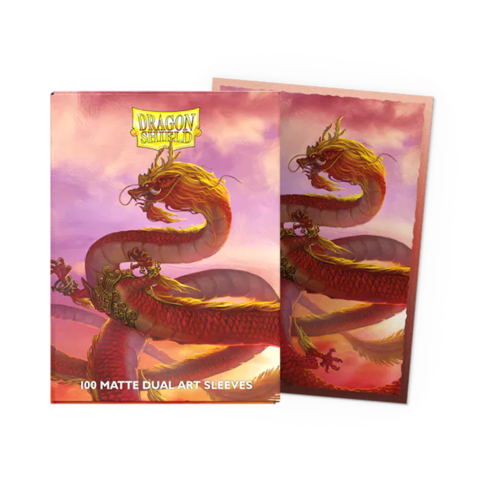 Dragon Shield - Brushed Art Sleeves - Wood Dragon (100 stuks)