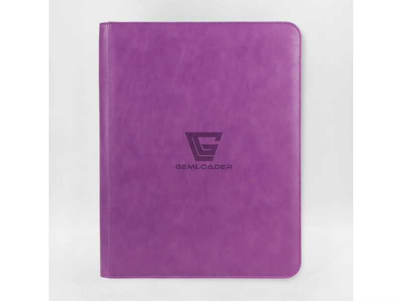 Gemloader - toploader binder 3x3 kleur Paars
