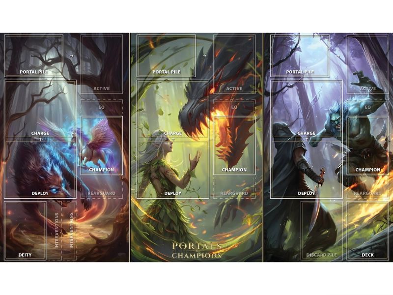 portals and champions - Playmat