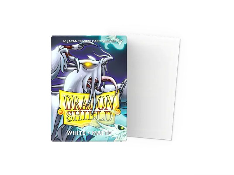 Dragon Shield - White sleeves Matte - Japanese Size
