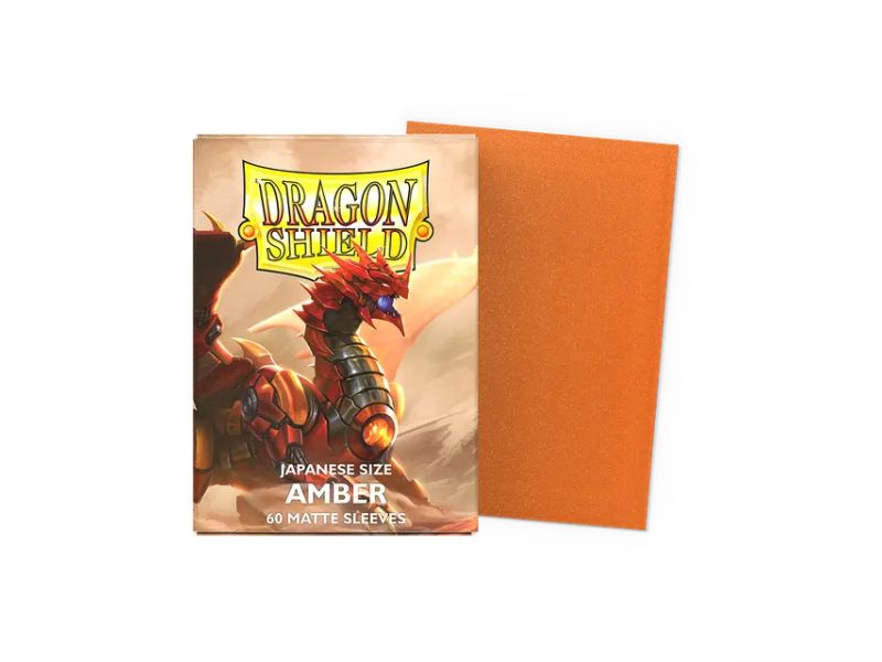 Dragon Shield - Amber sleeves Matte - Japanese Size