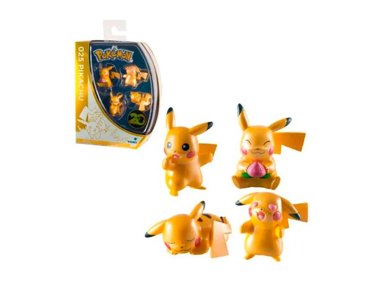TOMY POKEMON 025 PIKACHU MINI FIGURES 20TH ANNIVERSARY SET