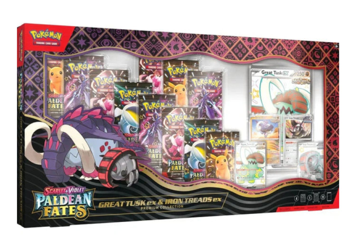 Pokémon TCG - Paldean Fates - Great Tusk &amp; Iron Threads - Premium Collection