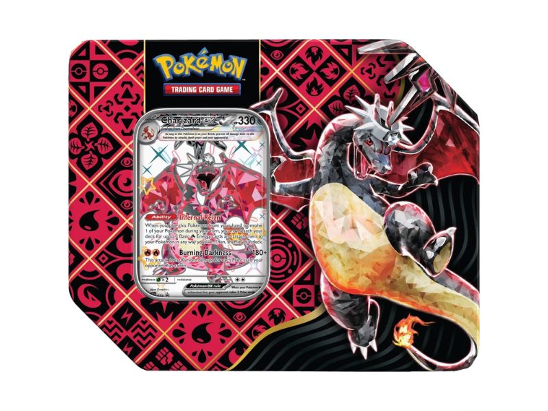 Pokémon TCG - Paldean Fates - Tera Charizard ex Tin (US Version)