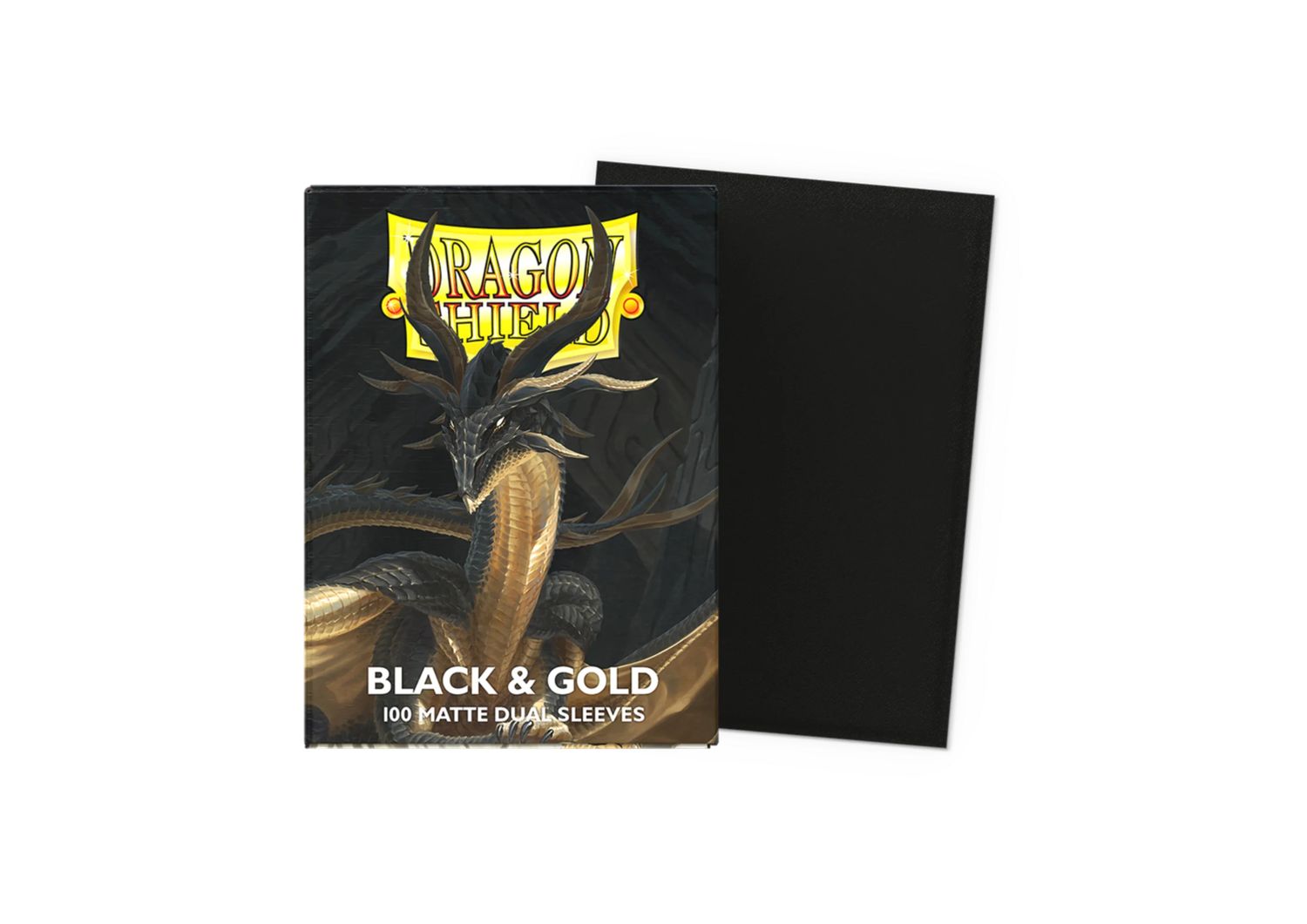 Dragon Shield - Dual matte sleeves - Black &amp; Gold