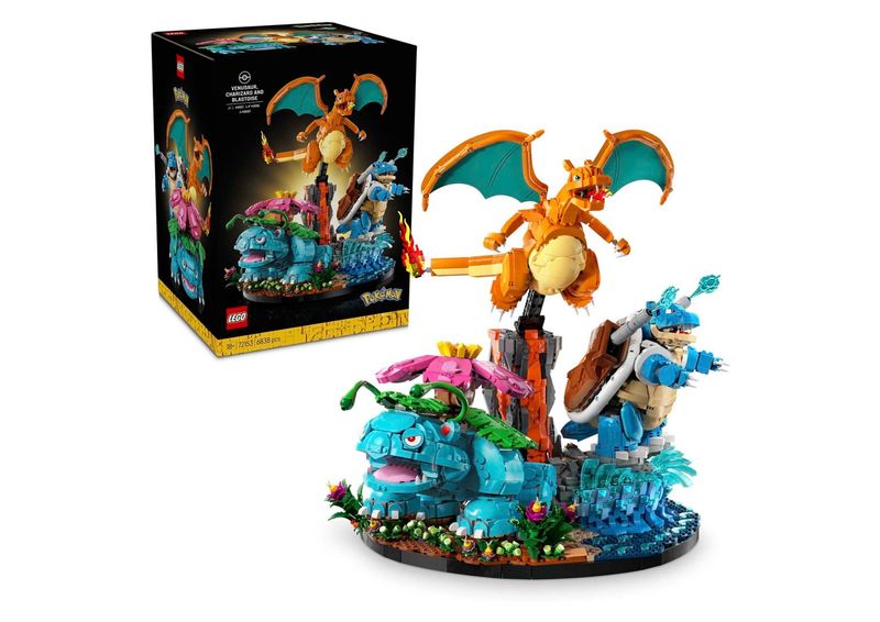 Pokémon - Lego - Venusaur, Charizard en Blastoise