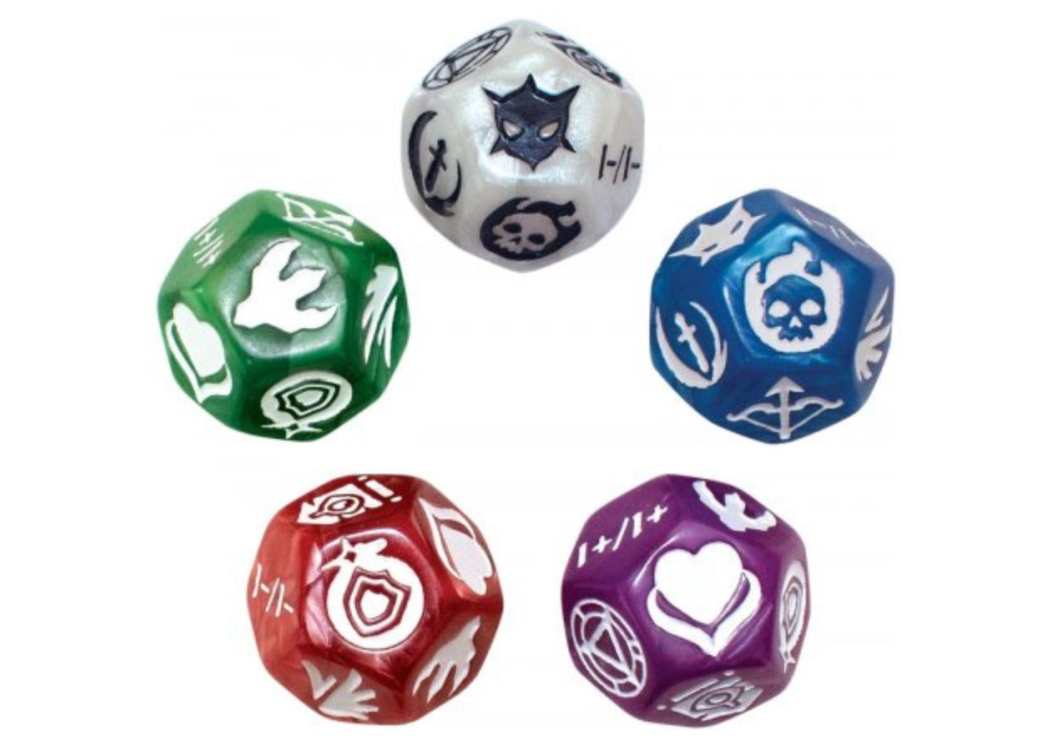 Ultra PRO - Magic: The Gathering 12-Sided Keyword Counters – Set van 5
