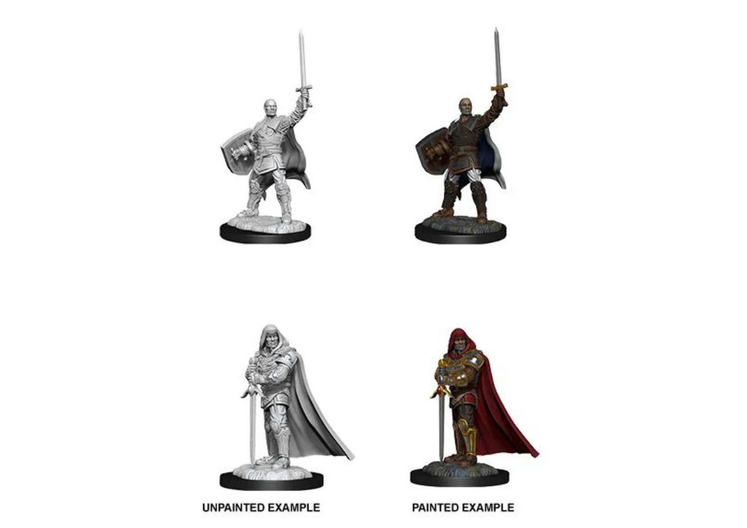 D&amp;D  - Nolzur's Marvelous Miniatures -  Human Paladin Male (schaal 1:25)