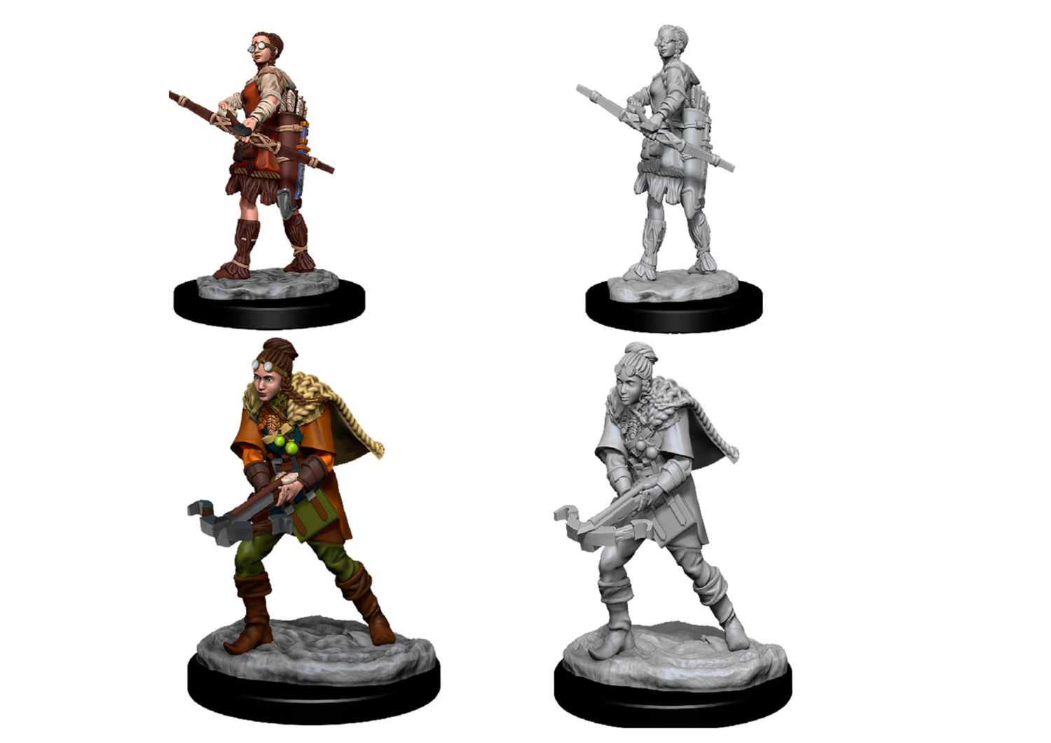 D&amp;D  - Nolzur's Marvelous Miniatures - Female Human Ranger (schaal 1:25)