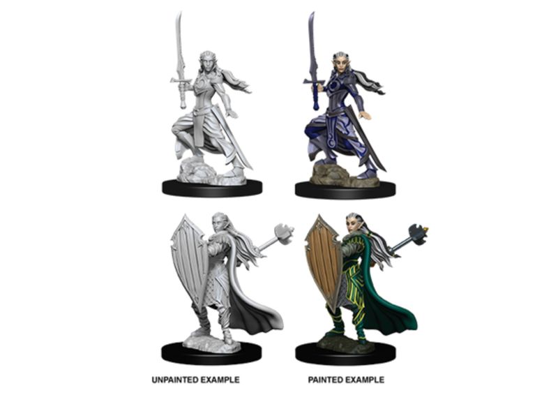 D&D  - Nolzur's Marvelous Miniatures - Female Elf Paladin  (schaal 1:25)
