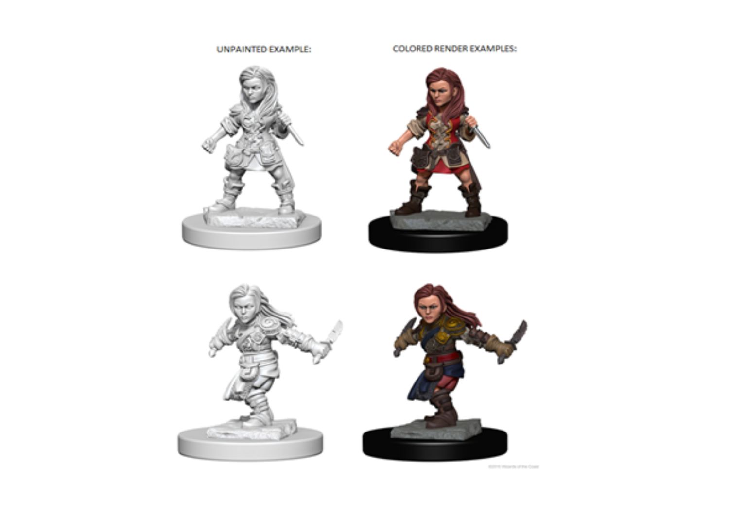 D&D - Nolzur's Marvelous Miniatures - Halfling Female Rogue (schaal 1:25) D&D - Nolzur's Marvelous Miniatures - Halfling Female Rogue (schaal 1:25)
