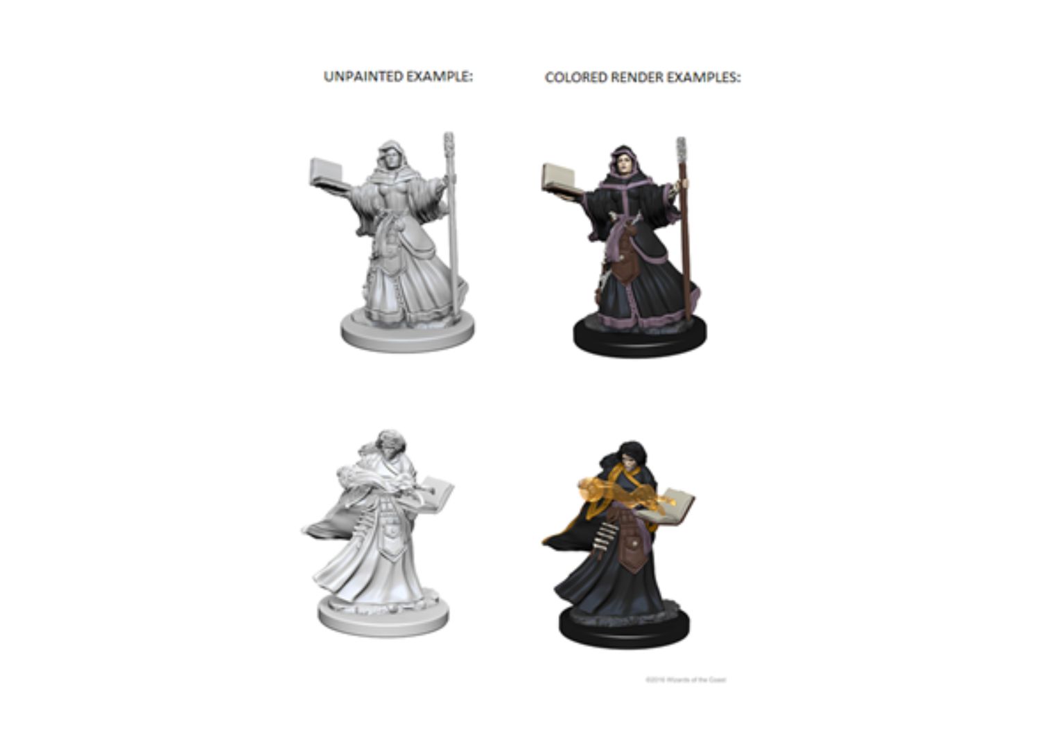 D&amp;D - Nolzur's Marvelous Miniatures - Human Female Wizard (schaal 1:25)