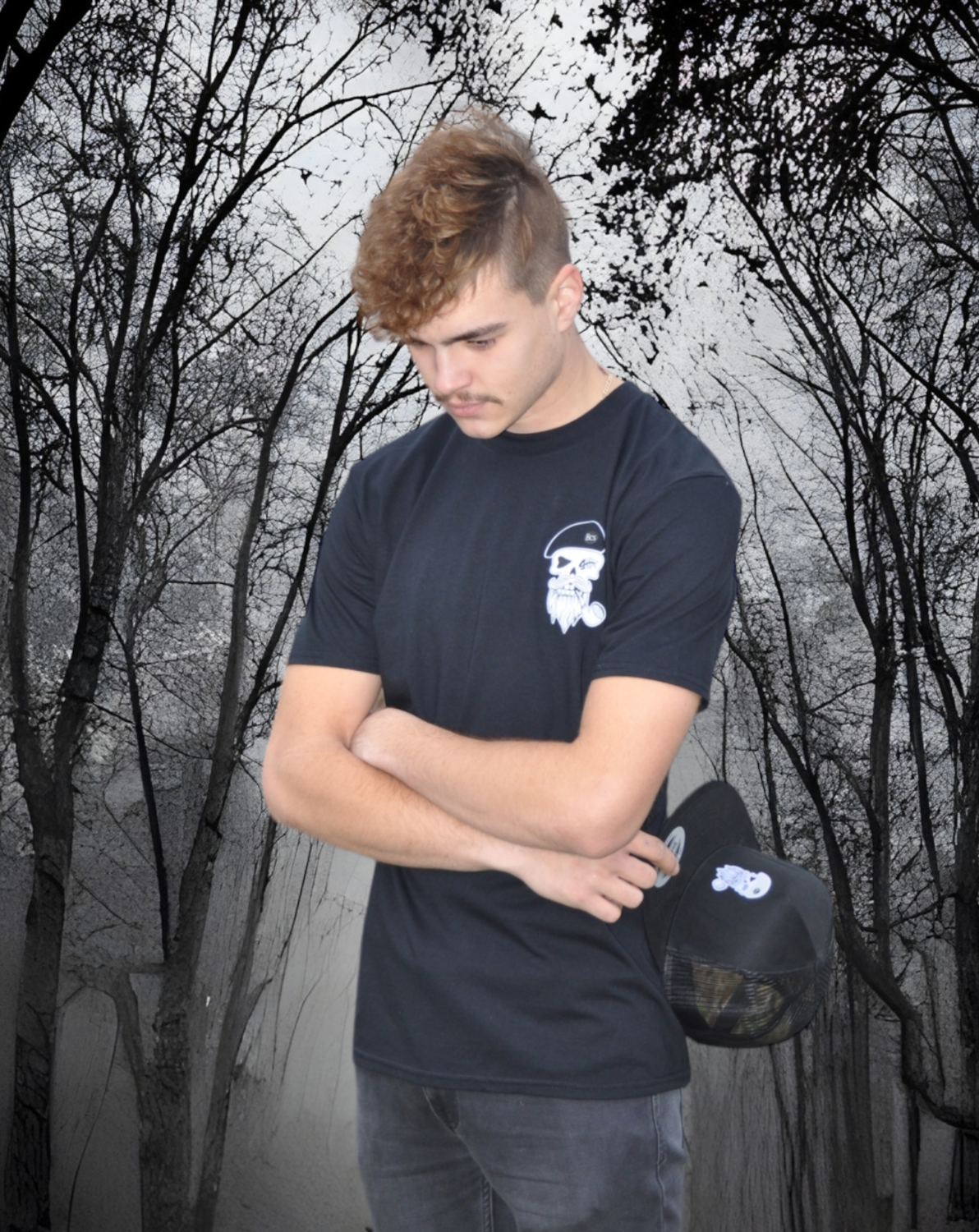 T-Shirt logo voorkant (zwart)