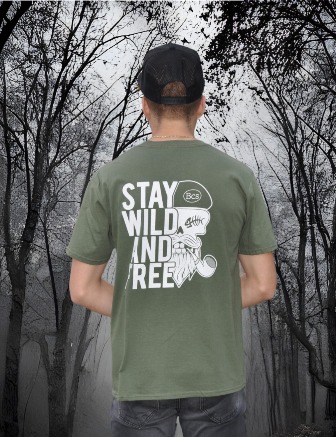 T-Shirt s.w.a.f (militair groen)