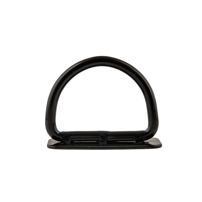 B-ring on tri glide 90 degrees, black - Military line