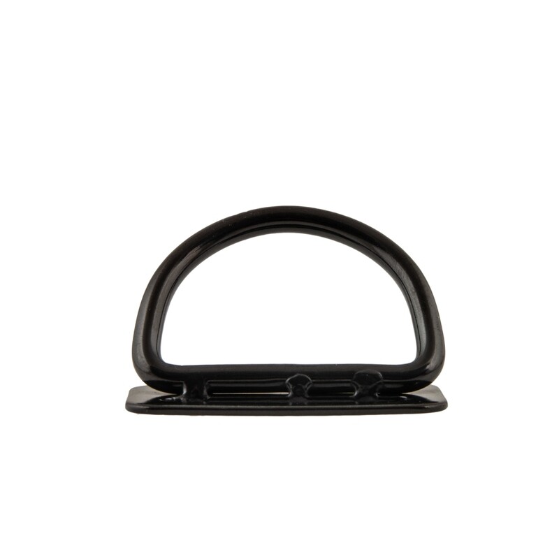 B-ring on tri glider 45 degrees, black - Military Line