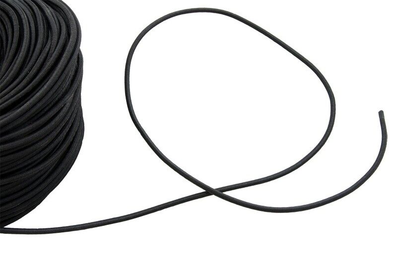 bungee 4mm black (price per m)