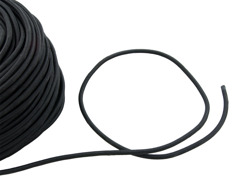 bungee 6mm black (price per m)