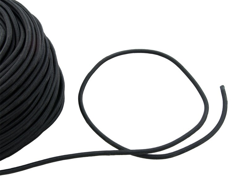 bungee 6mm black (price per m)