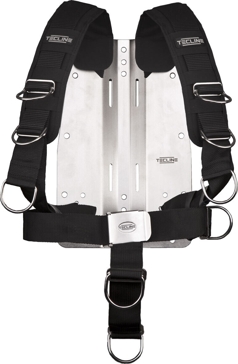 Harness COMFORT + back plate STAINLESS STEEL 6mm