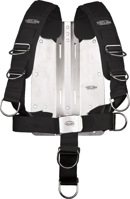 Harness COMFORT + back plate STAINLESS STEEL 6mm