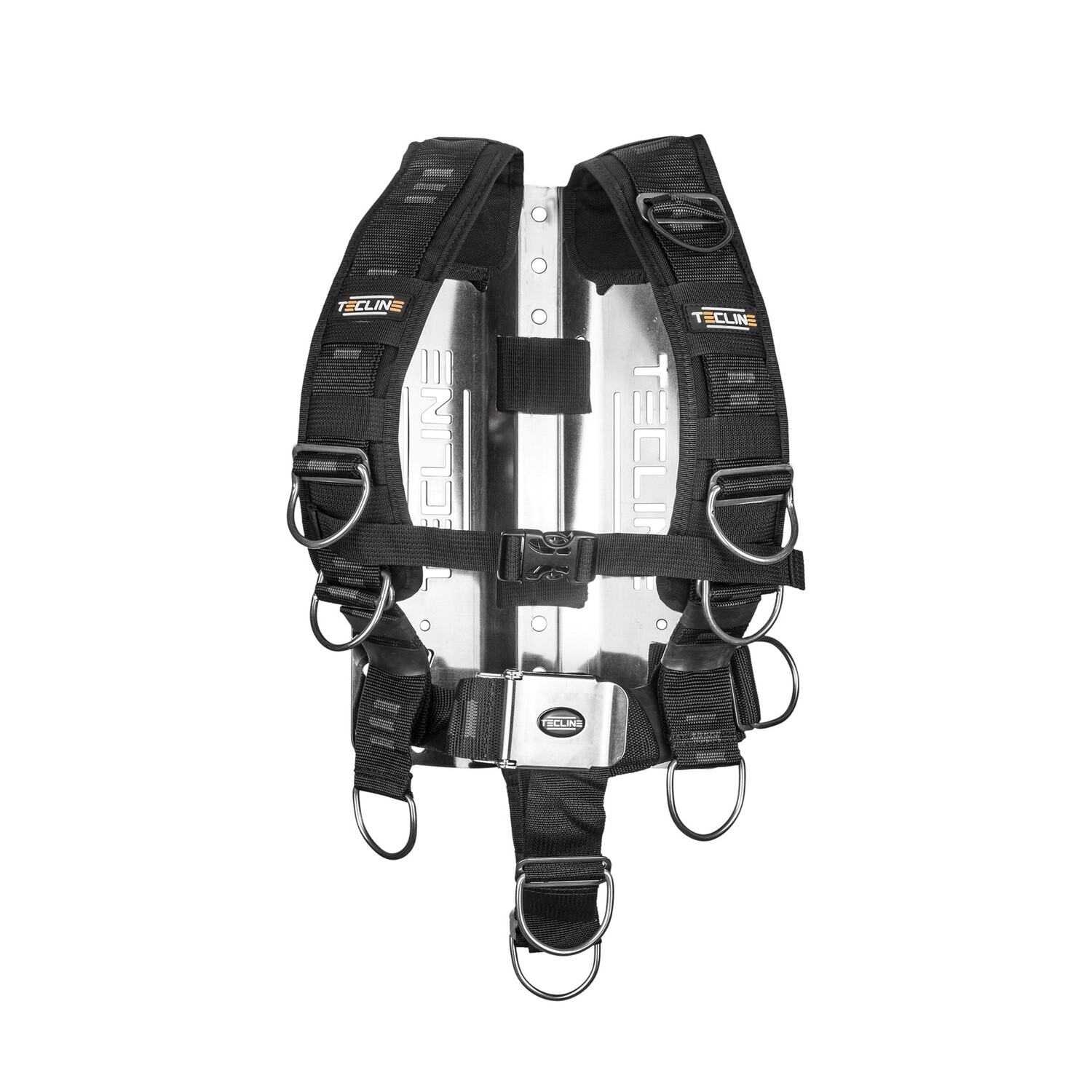 Harness COMFORT + back plate STAINLESS STEEL 3mm