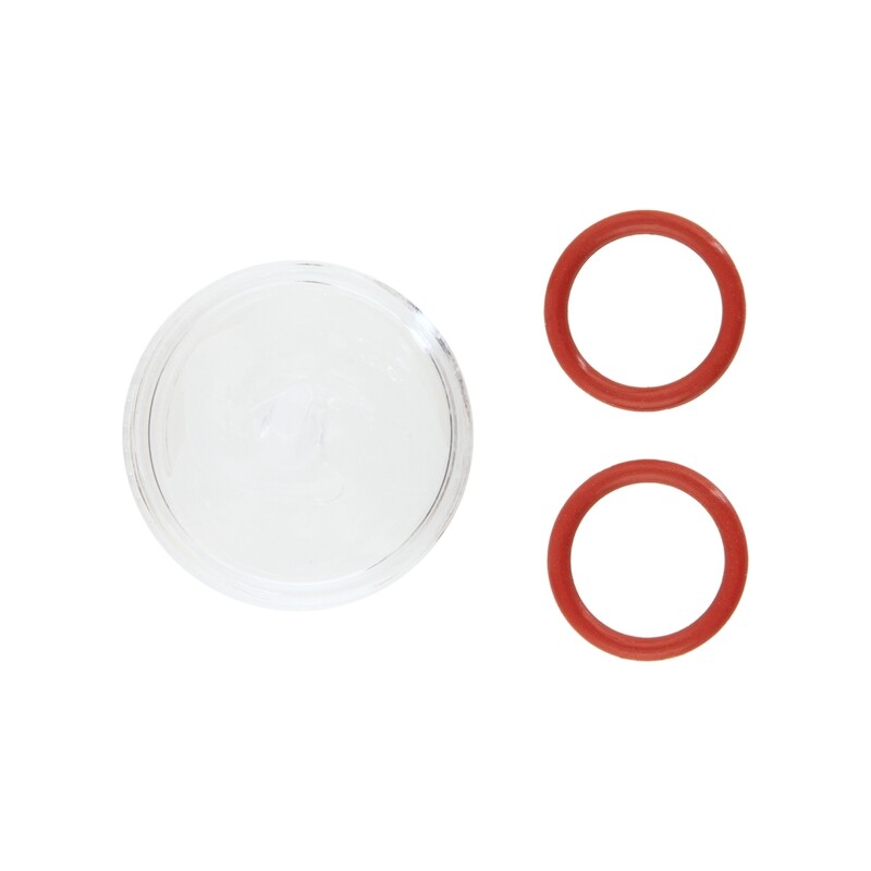 Set of 2 x O-rings and silicone grease for Teclight
